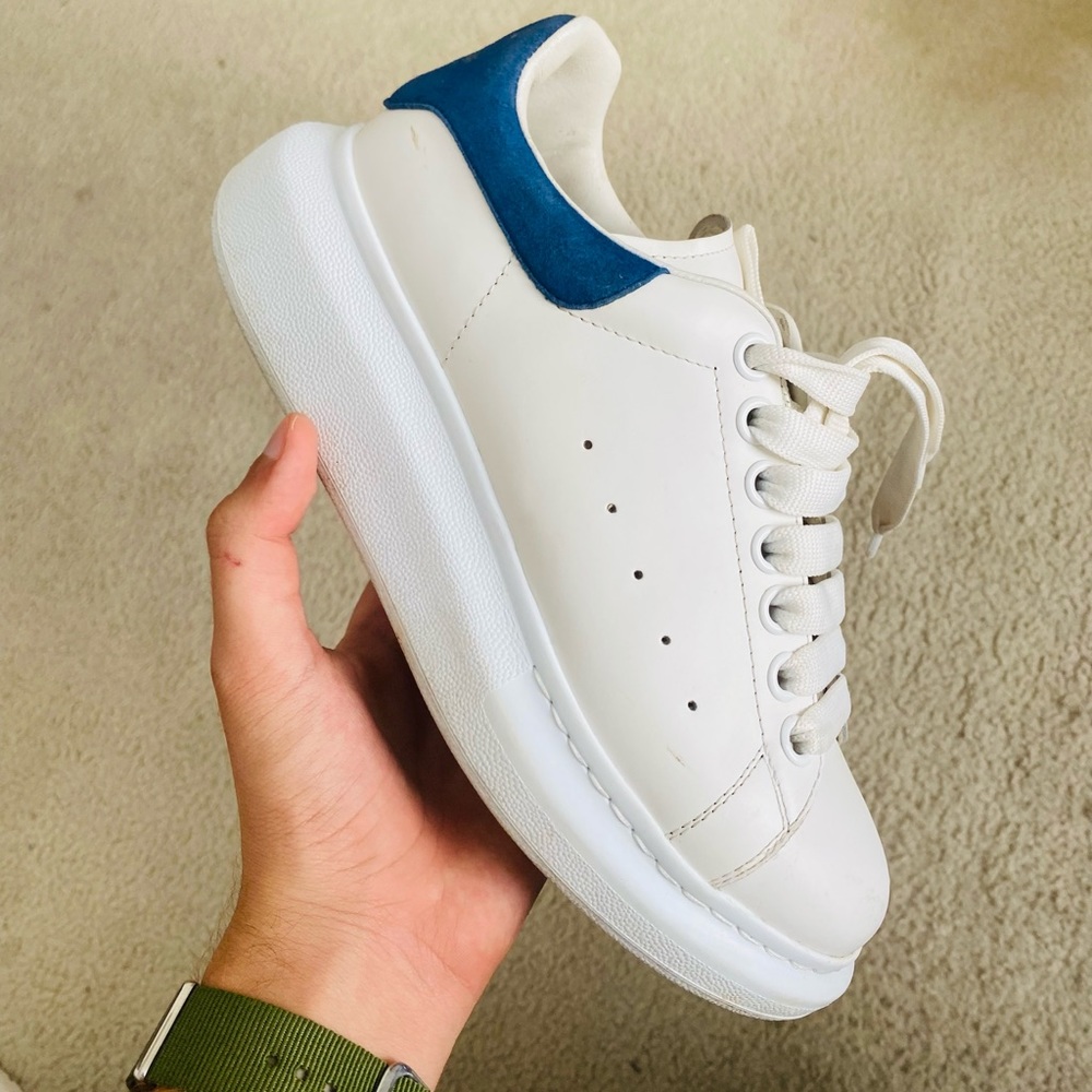 *LEFT SHOE ONLY  Genuine Alexander McQueen Royal Blue Chunky Sneaker Size 6.5